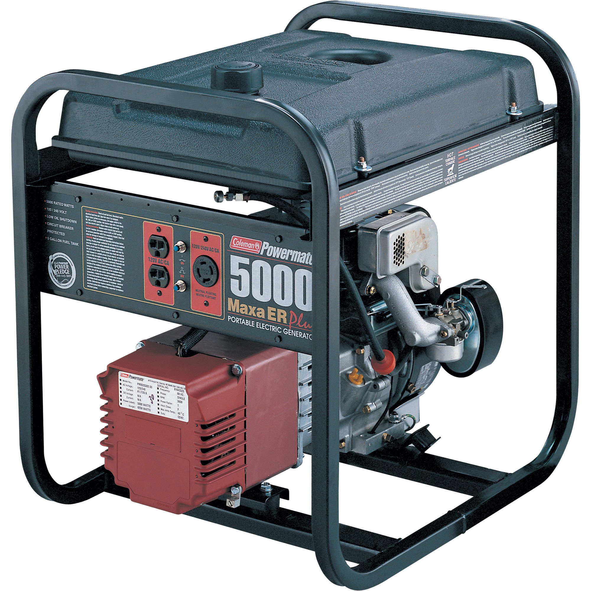 Coleman Generator — 10 HP, 5000 Watt, Gasoline, Model# PM582